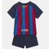 Baby Fußballbekleidung Barcelona Heimtrikot 2022-23 Kurzarm (+ kurze hosen)